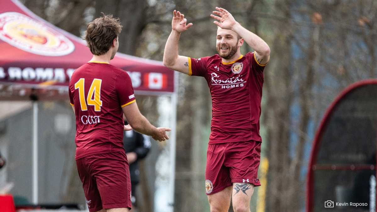 St Caths players celebrate