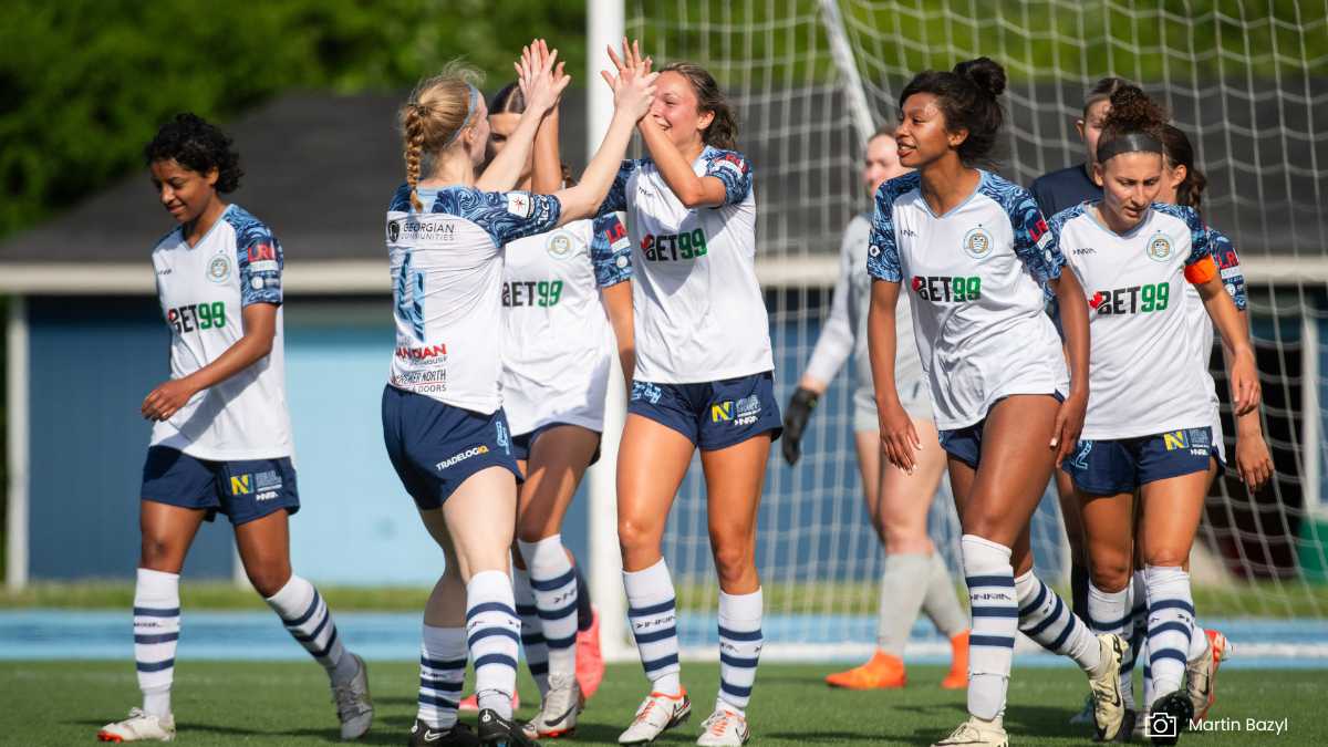 Simcoe players celebrate