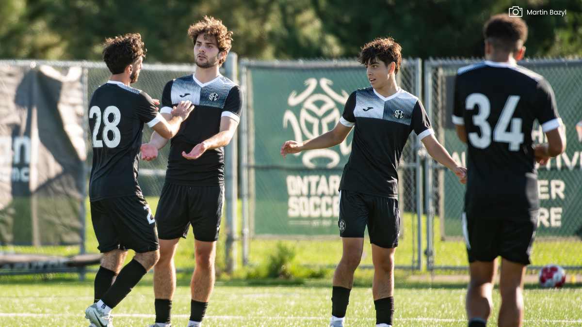 Scrosoppi B players celebrate