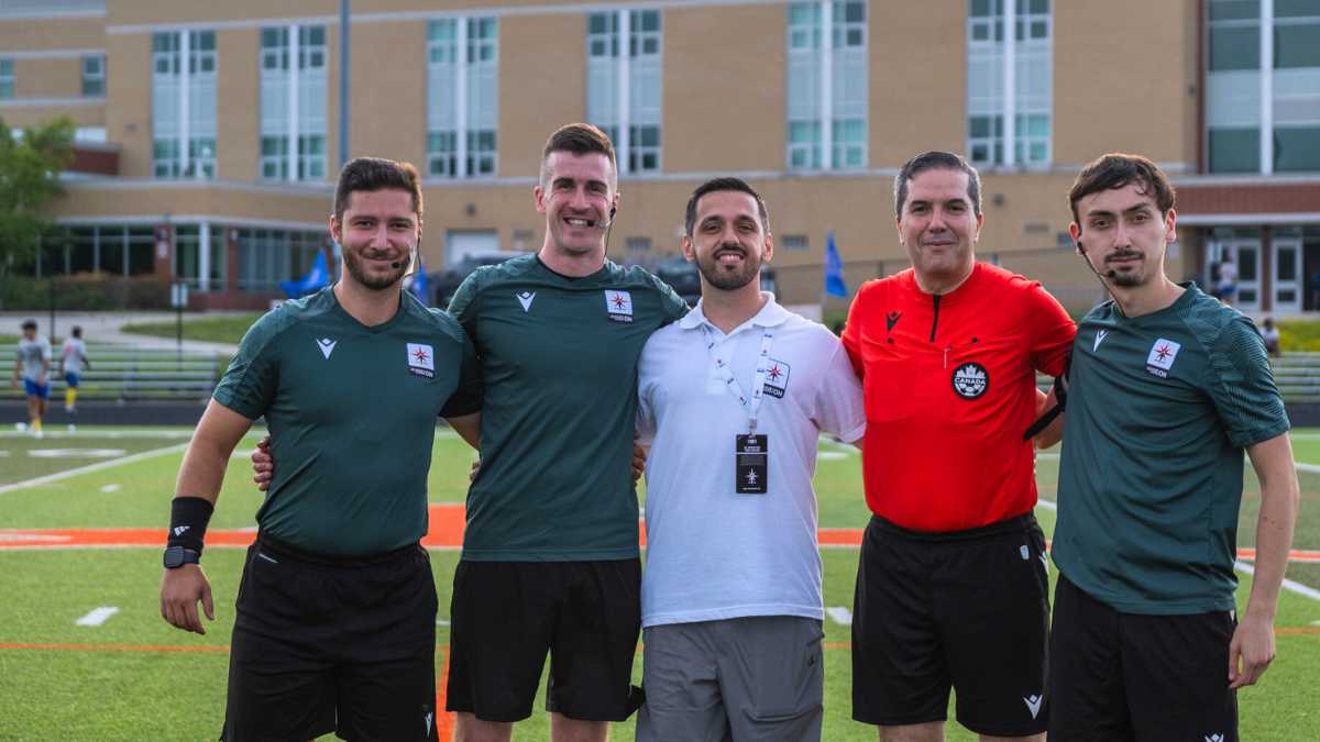 MDOC John Ross Scarcelli (middle) with match officials