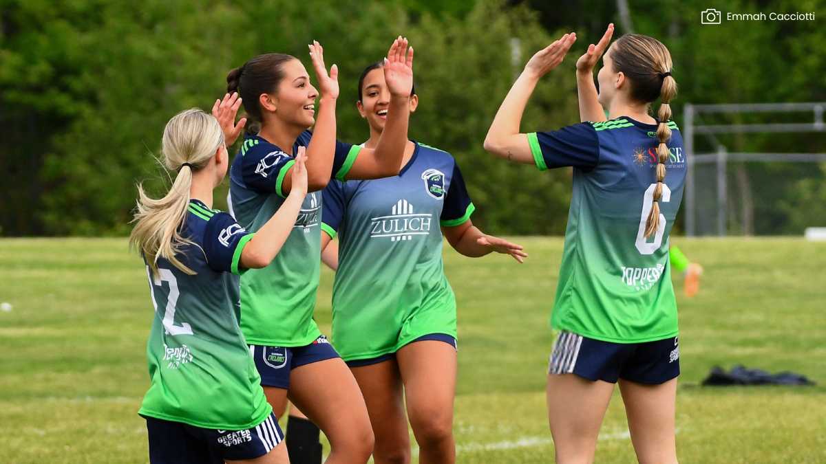 Sudbury women's team celebrates