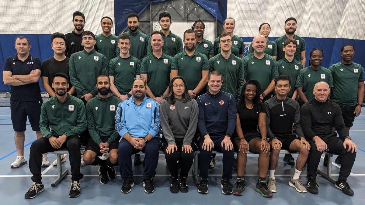 Match officials team photo