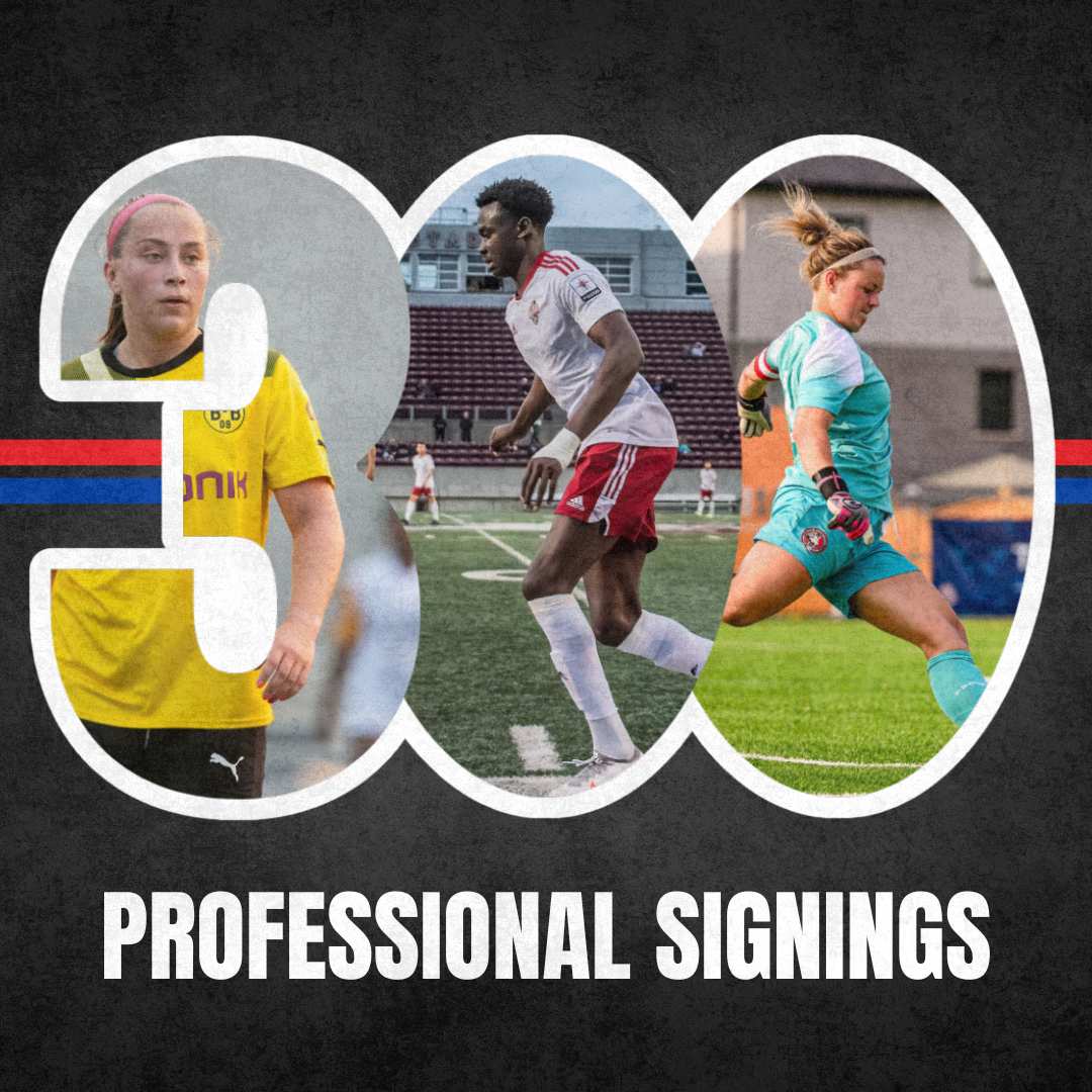 300 professional signings